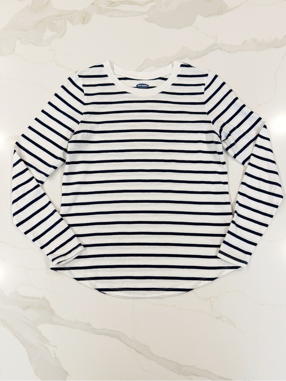 Old Navy ‘Everywear’ Long Sleeve Striped Shirt Sz XS